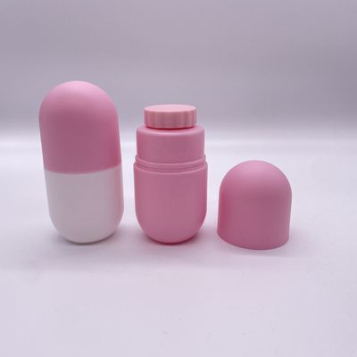 Récipient de médicaments Bouteille en forme de capsule de couleur personnalisée avec bouchon à vis