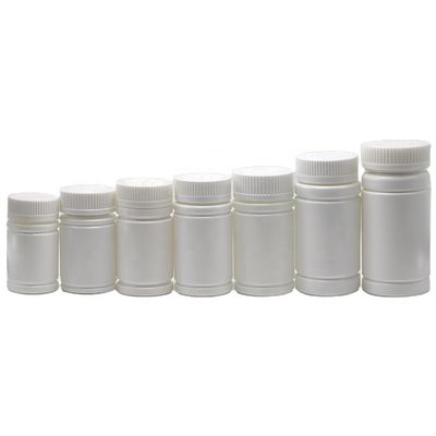 Bouteille en plastique PE ronde de 120 ml avec capuchon à vis pour comprimés