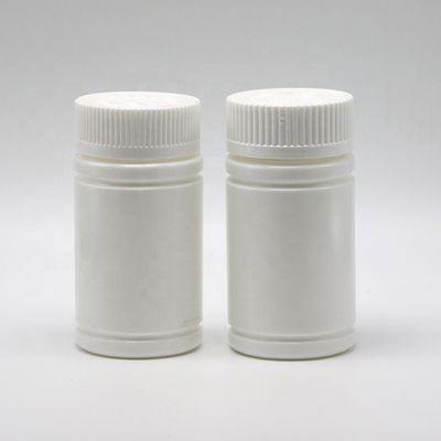 Bouteille en plastique PE ronde de 120 ml avec capuchon à vis pour comprimés