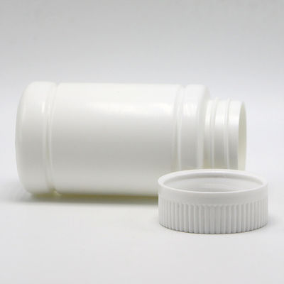 Bouteille en plastique PE ronde de 120 ml avec capuchon à vis pour comprimés