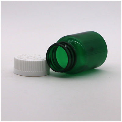 Médecine industrielle Bouteille en plastique PET de 50 ml avec bouchon à vis et étiquette imprimée sur mesure