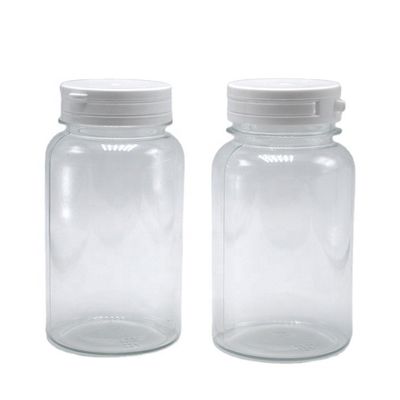 Bouteille en plastique PET de forme ronde de 220 ml avec capuchon détachable Service d'impression d'étiquettes sur mesure