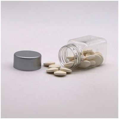 Bouteille en plastique PET de forme carrée transparente de 30 ml pour supplément de médicament