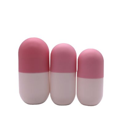 Bouteille de médicaments en forme de capsule en PE de 120 ml pour complément alimentaire