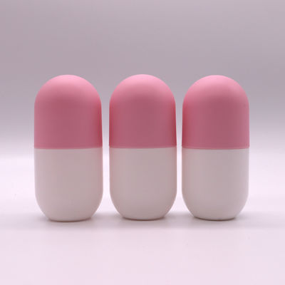 Bouteille de médicaments en forme de capsule en PE de 120 ml pour complément alimentaire