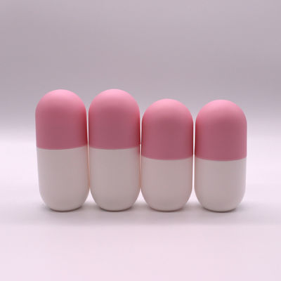 Bouteille de médicaments en forme de capsule en PE de 120 ml pour complément alimentaire