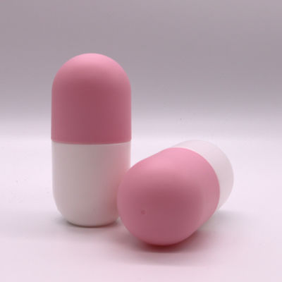 Bouteille de médicaments en forme de capsule en PE de 120 ml pour complément alimentaire