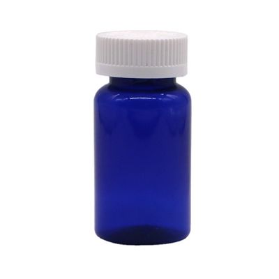 Bouteille en plastique PET de forme ronde de 75 ml avec bouchon à vis et service d'impression d'étiquettes personnalisées
