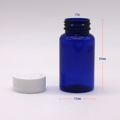 Bouteille en plastique PET de forme ronde de 75 ml avec bouchon à vis et service d'impression d'étiquettes personnalisées