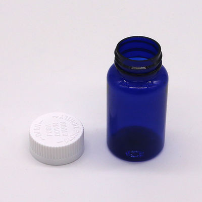 Bouteille en plastique PET de forme ronde de 75 ml avec bouchon à vis et service d'impression d'étiquettes personnalisées