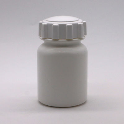 Tablette solide de médicament Capsule de stockage Bouteille en plastique PE de 175 ml avec couvercle à engrenages