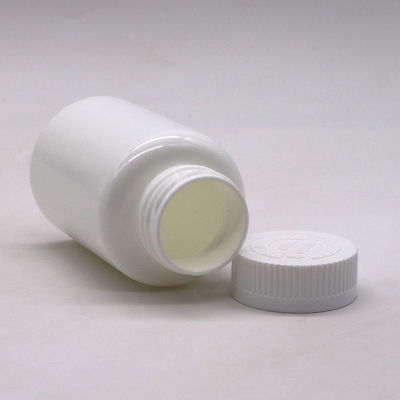Logo personnalisé Bouteille en plastique PE de forme ronde de 175 ml pour le stockage de capsules de comprimés solides