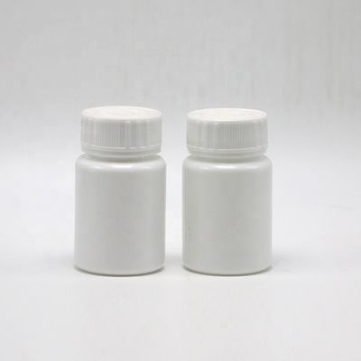 Contenant de comprimés en plastique blanc portable HDPE de 30 ml avec capuchon de sécurité pour enfants