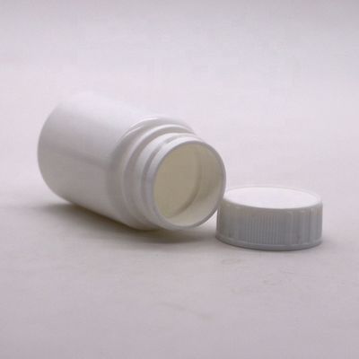 Contenant de comprimés en plastique blanc portable HDPE de 30 ml avec capuchon de sécurité pour enfants