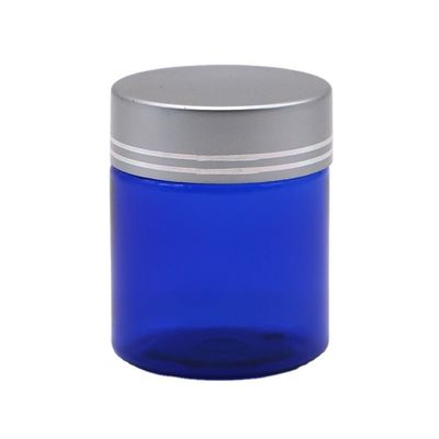 Pilule PET rechargeable 40 ml/1.3 oz Capsule Bouteille d' huile de poisson avec bouchon à vis en argent d' aluminium