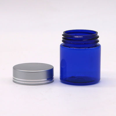 Pilule PET rechargeable 40 ml/1.3 oz Capsule Bouteille d' huile de poisson avec bouchon à vis en argent d' aluminium