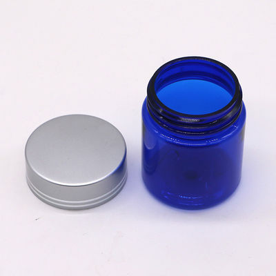 Pilule PET rechargeable 40 ml/1.3 oz Capsule Bouteille d' huile de poisson avec bouchon à vis en argent d' aluminium