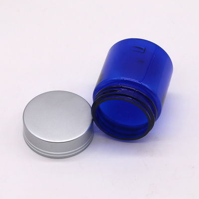 Pilule PET rechargeable 40 ml/1.3 oz Capsule Bouteille d' huile de poisson avec bouchon à vis en argent d' aluminium