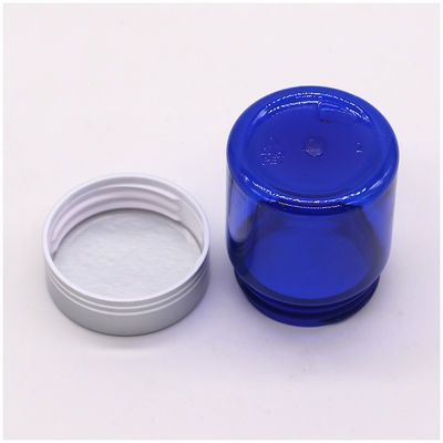 Pilule PET rechargeable 40 ml/1.3 oz Capsule Bouteille d' huile de poisson avec bouchon à vis en argent d' aluminium