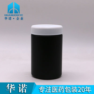 Médecine industrielle 250 ml HDPE pot de nourriture en plastique personnalisé avec bouchon à vis et revêtement à induction thermique
