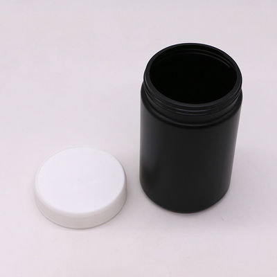 Médecine industrielle 250 ml HDPE pot de nourriture en plastique personnalisé avec bouchon à vis et revêtement à induction thermique