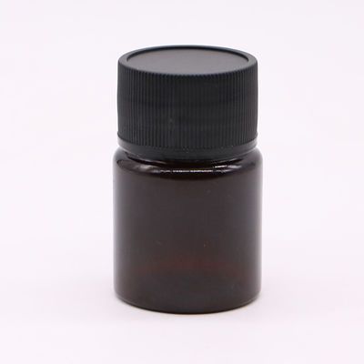 Matériau sans BPA recyclable Bouteille de pilule en plastique PET de 25 ml pour flacon de médicaments solides