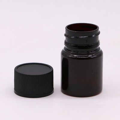 Matériau sans BPA recyclable Bouteille de pilule en plastique PET de 25 ml pour flacon de médicaments solides