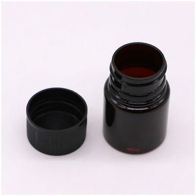 Matériau sans BPA recyclable Bouteille de pilule en plastique PET de 25 ml pour flacon de médicaments solides