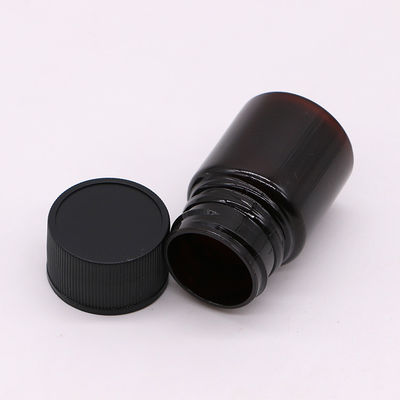 Matériau sans BPA recyclable Bouteille de pilule en plastique PET de 25 ml pour flacon de médicaments solides