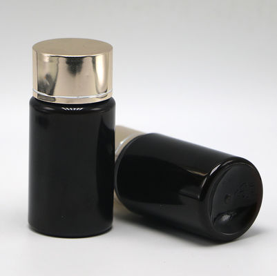 Container pour comprimés de médecine plastique en PET 50ML avec revêtement en or et argent