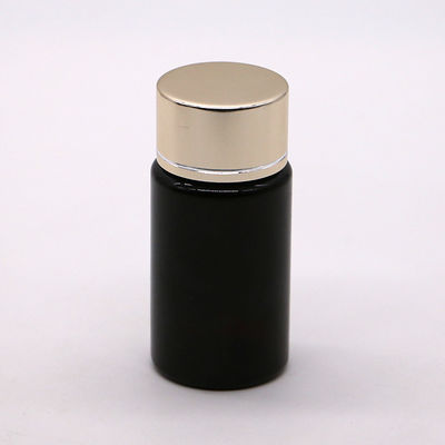Container pour comprimés de médecine plastique en PET 50ML avec revêtement en or et argent