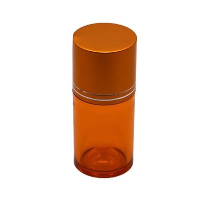Pilule en PET rechargeable de 60 ml Capsule Bouteille d' huile de poisson avec bouchon à vis en or argenté en aluminium