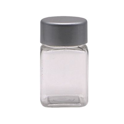Bouteilles carrées en plastique PET de 60 ml avec capuchon à vis en plastique pour comprimés
