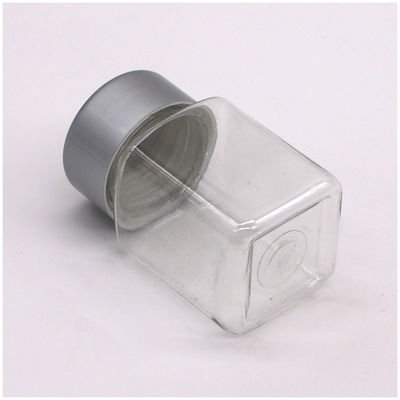Bouteilles carrées en plastique PET de 60 ml avec capuchon à vis en plastique pour comprimés