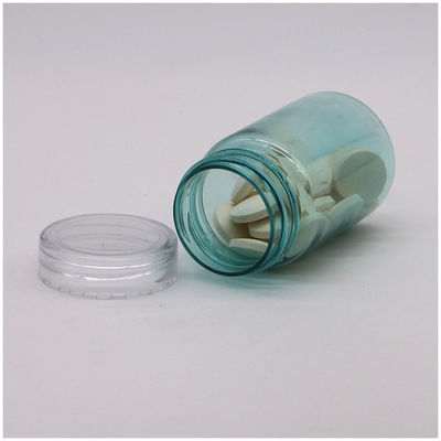 Soins de santé 70ml PET plastique capsule bouteille de pilule avec plaque d'or argent