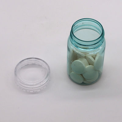 Soins de santé 70ml PET plastique capsule bouteille de pilule avec plaque d'or argent