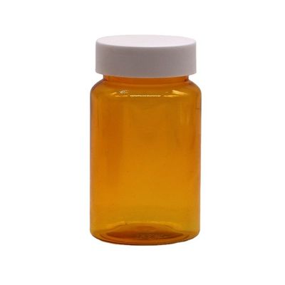 Échantillons gratuits 150ml/CC PET Bouteille orange en plastique Pour les médicaments Bouteille de supplément de pilule