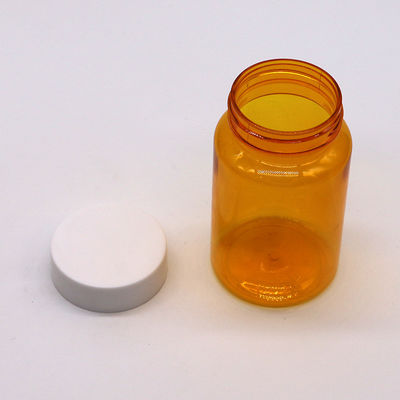 Échantillons gratuits 150ml/CC PET Bouteille orange en plastique Pour les médicaments Bouteille de supplément de pilule