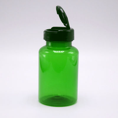 Bouteille en PET de médecine industrielle de couleur personnalisée 150 ml / 5 oz avec un capuchon en aluminium CRC en relief