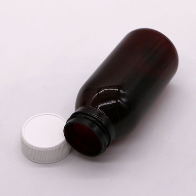 Bouteille de liquide oral à base de sirop de toux stérile rond en PET de 180 ml, avec bouchon de sécurité pour enfants