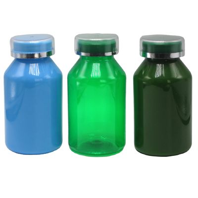 Couvercles anti-enfants Contenants de pilules en PET 250 ml Capacité pour les flacons de médicaments de pharmacie