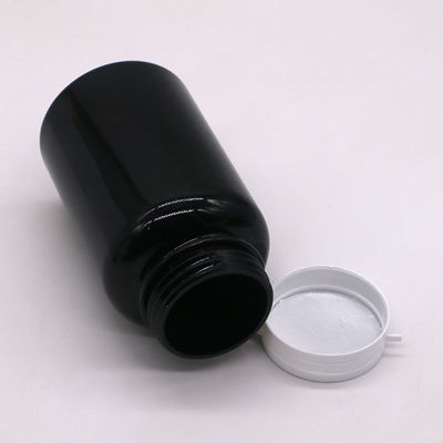 Personnaliser la couleur PET 250 ml bouteille en plastique rond pour le contenant de la capsule de médicament