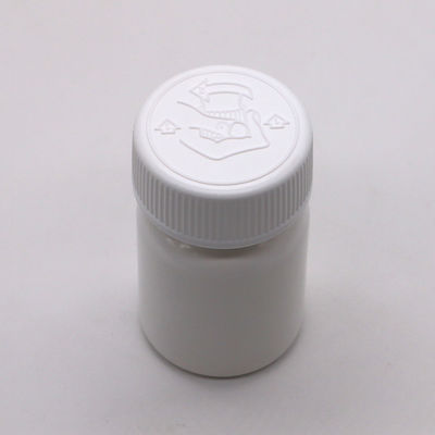 Bouteille en plastique HDPE de petite capacité de 40 ml avec bouchon à vis et impression d'étiquette personnalisée