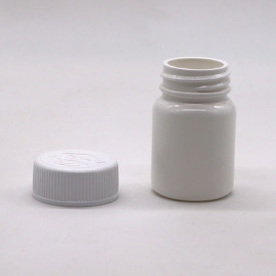 Bouteille en plastique HDPE de petite capacité de 40 ml avec bouchon à vis et impression d'étiquette personnalisée