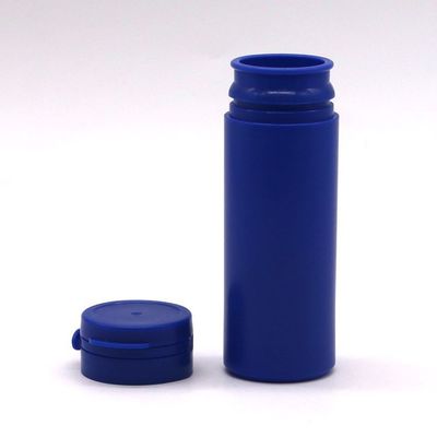 Bouteille en plastique HDPE de forme ronde de 50 ml pour le stockage de suppléments de médicaments colorés personnalisés