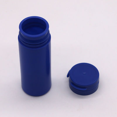 Bouteille en plastique HDPE de forme ronde de 50 ml pour le stockage de suppléments de médicaments colorés personnalisés