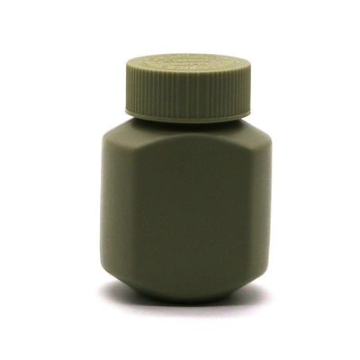 Bouteilles en plastique carrées HDPE 60 ml à capuchon anti-enfants pour comprimés et capsules biologiques