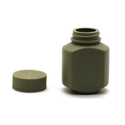 Bouteilles en plastique carrées HDPE 60 ml à capuchon anti-enfants pour comprimés et capsules biologiques