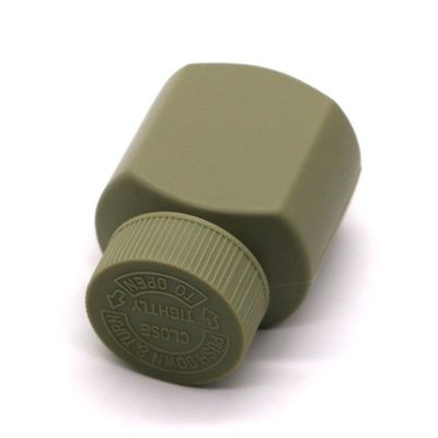 Bouteilles en plastique carrées HDPE 60 ml à capuchon anti-enfants pour comprimés et capsules biologiques