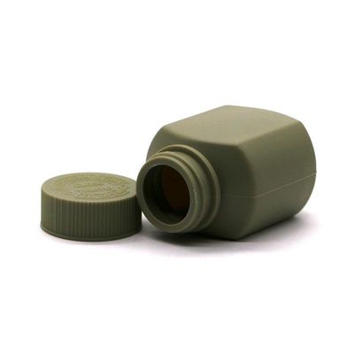 Bouteilles en plastique carrées HDPE 60 ml à capuchon anti-enfants pour comprimés et capsules biologiques